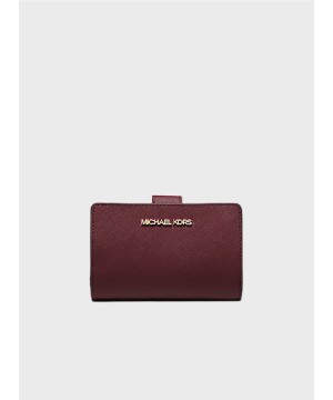 Гаманець Michael Kors Jet Set Travel Bifold Leather Oxblood