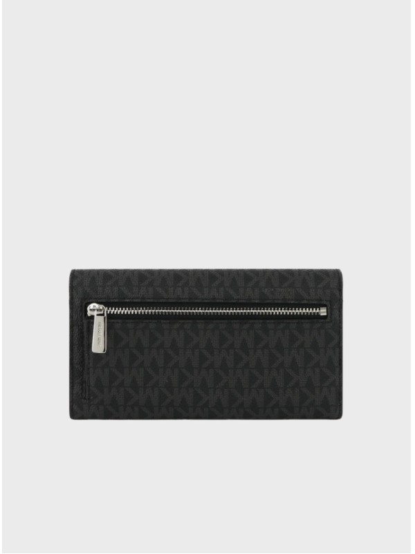 Кошелек Michael Kors Jet Set Travel Large Trifold Black Logo