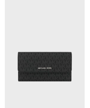 Гаманець Michael Kors Jet Set Travel Large Trifold Black Logo