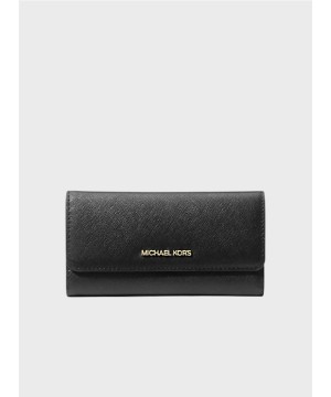 Гаманець Michael Kors Jet Set Travel Large Trifold Leather Black