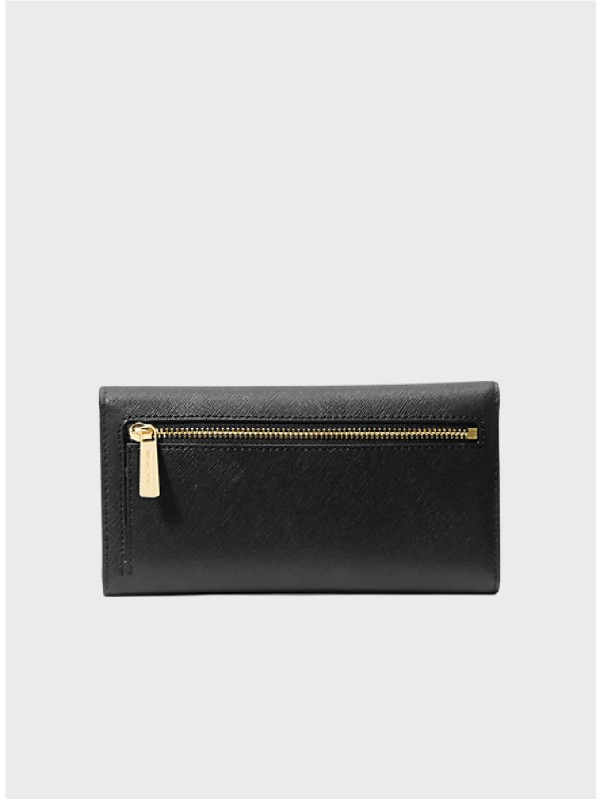 Кошелек Michael Kors Jet Set Travel Large Trifold Leather Black