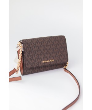 Гаманець-клатч MICHAEL KORS Jet Set Travel brown logo