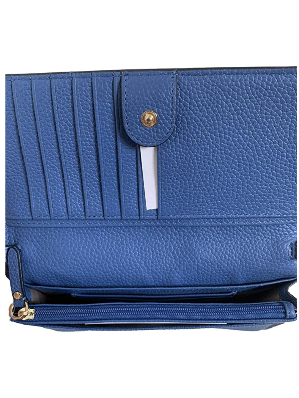 Кошелек Michael Kors Pebble Leather Phone Crossbody Wallet Blue