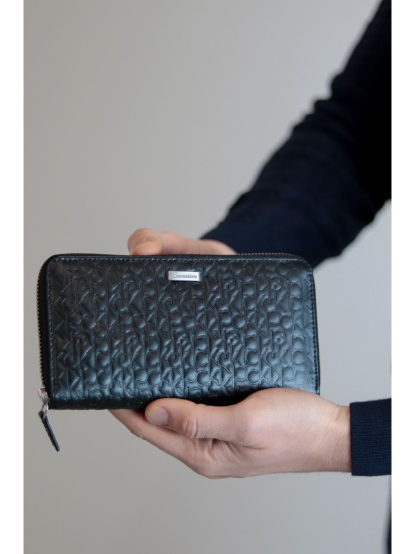 Кошелек Calvin Klein Around CK Logo RFID Wallet Black 