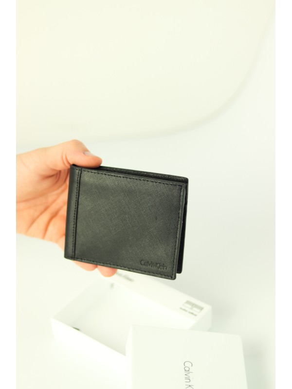 Кошелек Calvin Klein Saffiano Leather Bifold Black