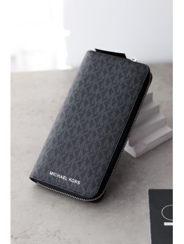 Кошелек Michael Kors Jet Сooper Man  Zip Wallet Black