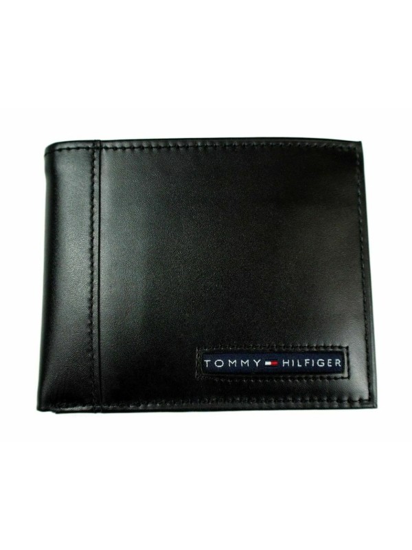 Кошелек Tommy Hilfiger Leather Credit Card Wallet Billfold 2pocket Black 