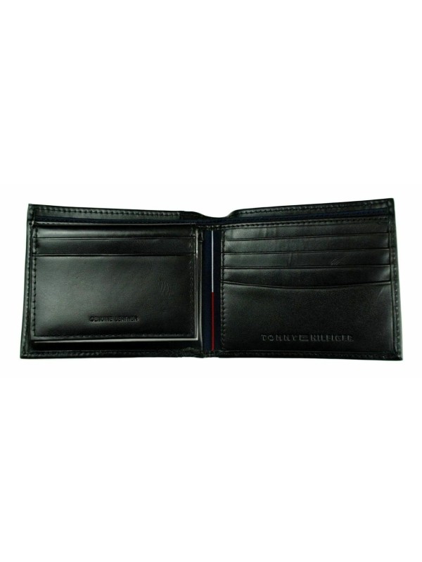 Кошелек Tommy Hilfiger Leather Credit Card Wallet Billfold 2pocket Black 