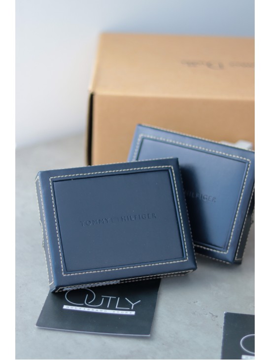 Кошелек Tommy Hilfiger Leather Wallet Billfold Black 