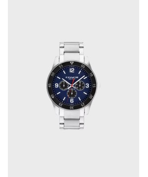 Мужские часы Coach Casey Watch, 42 Mm Black/Silver