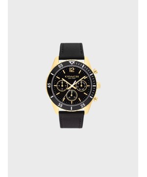 Чоловічий годинник Coach Cole Watch, 44 Mm Black/Gold