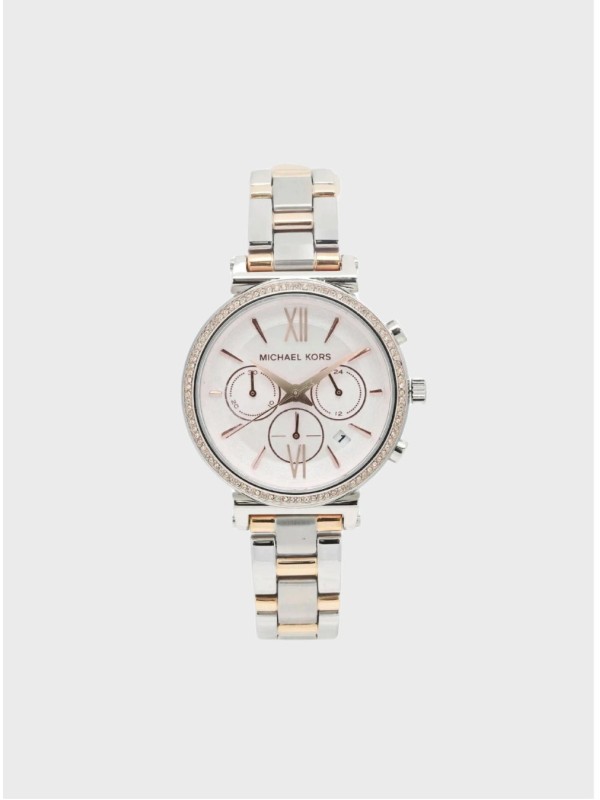 Жіночий годинник Michael Kors 6558 Gold Silver