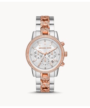 Жіночий годинник Michael Kors 6938 Red Gold Silver