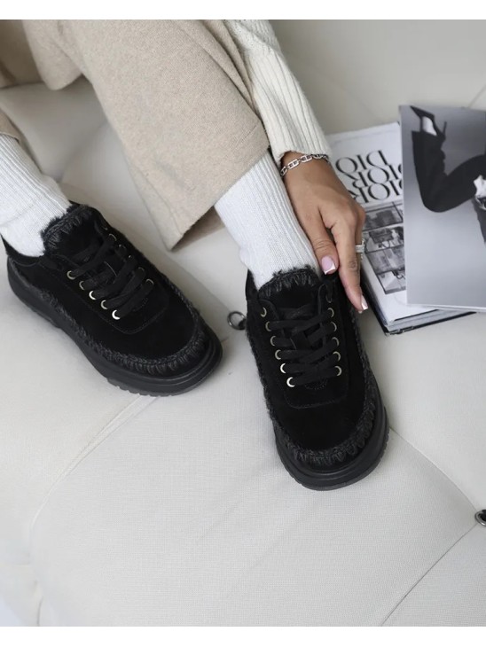  Жіночі кросівки Mou Eskimo Jogger Lace Up Black