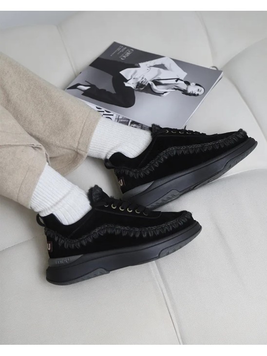  Жіночі кросівки Mou Eskimo Jogger Lace Up Black