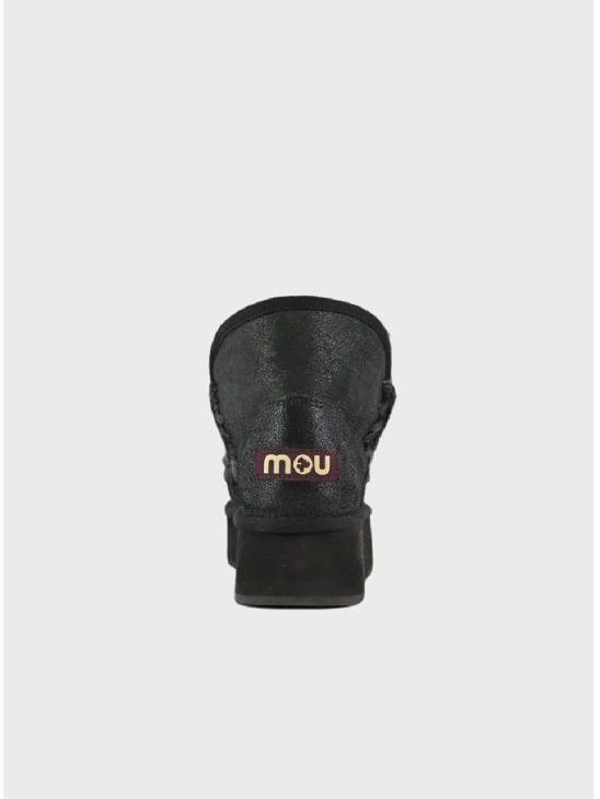Жіночі черевики снігоходи Mou Mini Eskimo Platform Boot Special Leather Black