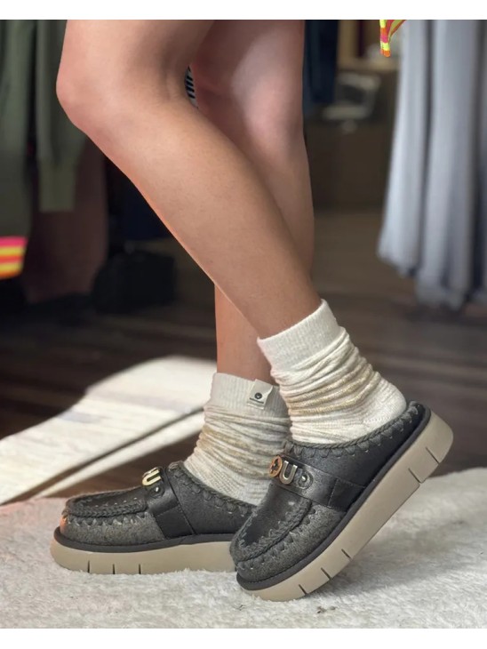 Жіночі клоги Mou Bounce Clog Special Leather Green