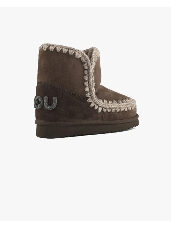 Жіночі черевики снігоходи Mou Eskimo 18 Glitter Logo коричневі