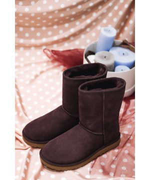 UGG Classic Short II Бордовый