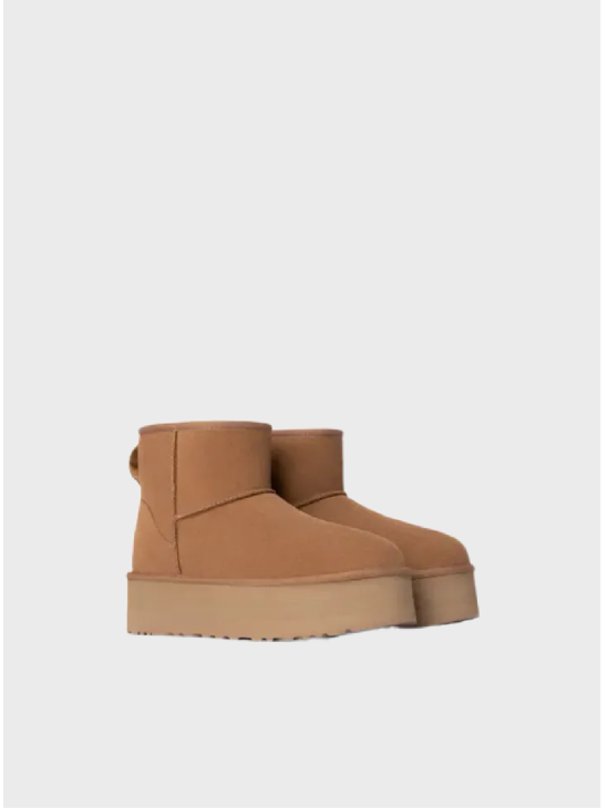 Женские угги UGG Classic Mini Platform Chestnut