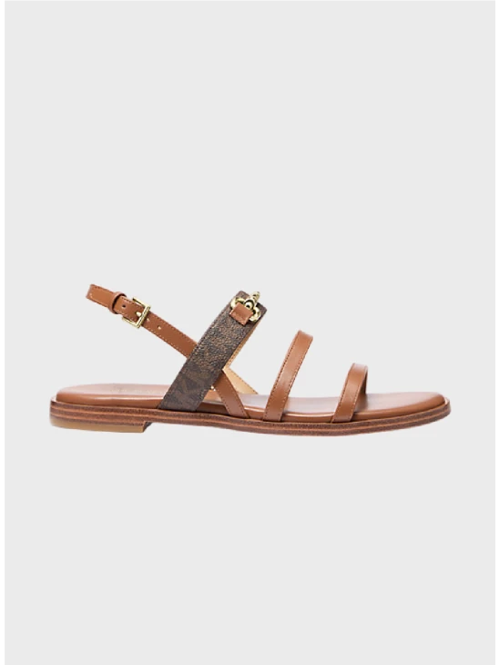 Босоніжки Michael Kors Carson Signature and Leather Brown Logo