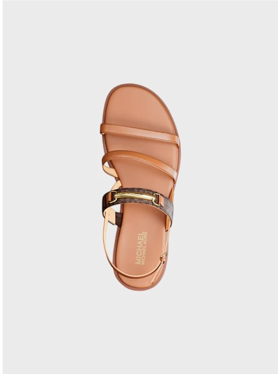Босоніжки Michael Kors Carson Signature and Leather Brown Logo